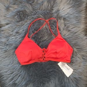 Damsel Red Bikini Top